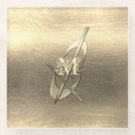 Goldene Feiertagssaison Glasuntersetzer