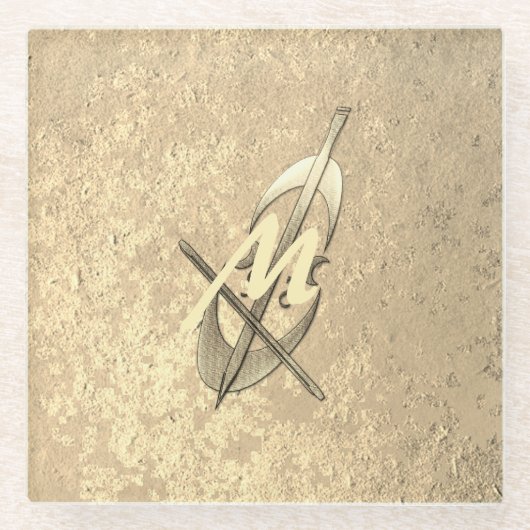 Goldene Feiertagssaison Glasuntersetzer (Vorderseite)