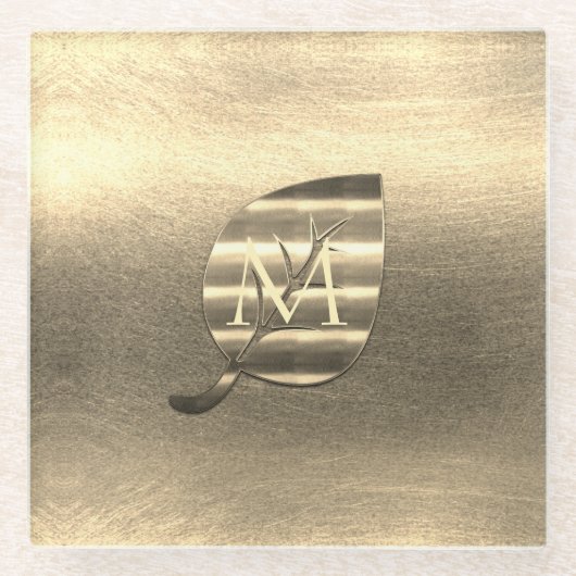 Goldene Feiertagssaison Glasuntersetzer (Vorderseite)