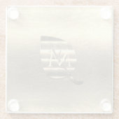 Goldene Feiertagssaison Glasuntersetzer (Rückseite)