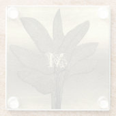 Goldene Feiertagssaison Glasuntersetzer (Rückseite)