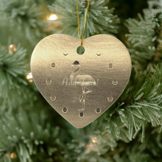 Goldene Feiertagssaison Keramik Ornament (Baum)