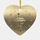 Goldene Feiertagssaison Keramik Ornament (Vorne)