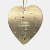 Goldene Feiertagssaison Keramik Ornament (Links)