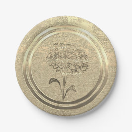 Goldene Feiertagssaison Pappteller