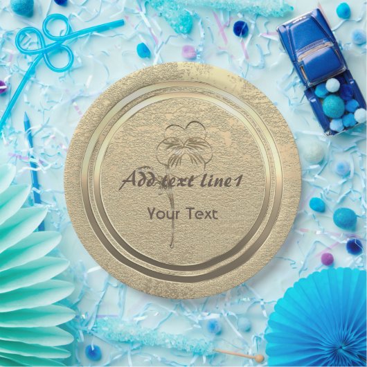 Goldene Feiertagssaison Pappteller (Party)