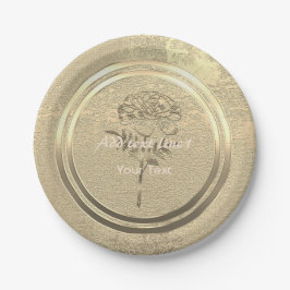 Goldene Feiertagssaison Pappteller