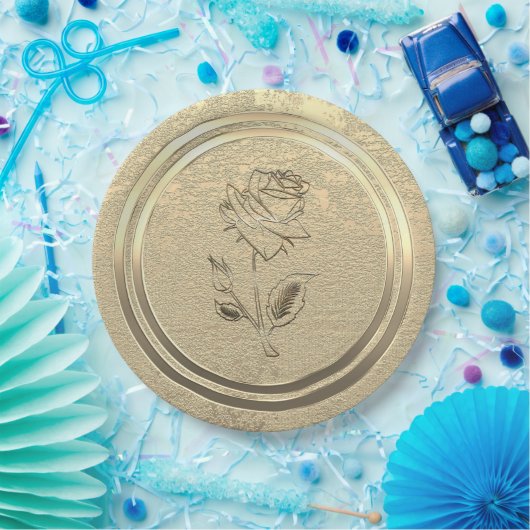 Goldene Feiertagssaison Pappteller (Party)