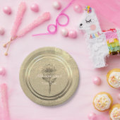 Goldene Feiertagssaison Pappteller (Party)