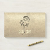 Goldene Feiertagssaison Post-it Klebezettel (Auf Schreibtisch)