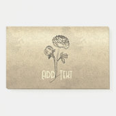 Goldene Feiertagssaison Post-it Klebezettel (Vorderseite)