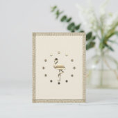 Goldene Feiertagssaison Postkarte (Stehend Vorderseite)