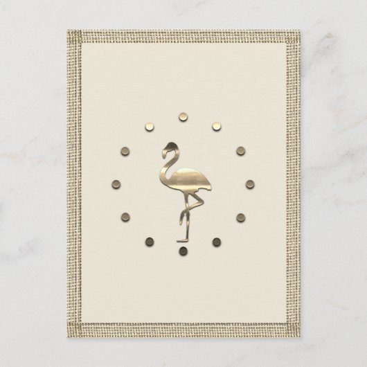 Goldene Feiertagssaison Postkarte (Vorderseite)