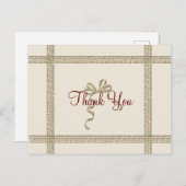 Goldene Feiertagssaison Postkarte (Vorne/Hinten)