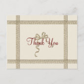 Goldene Feiertagssaison Postkarte (Vorderseite)