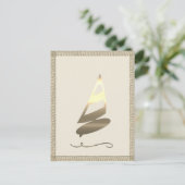 Goldene Feiertagssaison Postkarte (Stehend Vorderseite)