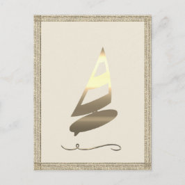 Goldene Feiertagssaison Postkarte