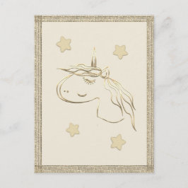 Goldene Feiertagssaison Postkarte