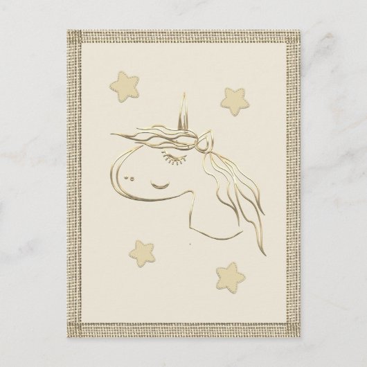 Goldene Feiertagssaison Postkarte (Vorderseite)