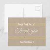 Goldene Feiertagssaison Postkarte (Vorne/Hinten)