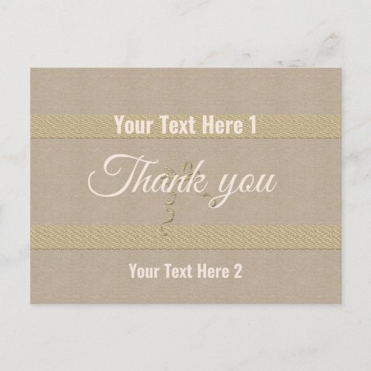 Goldene Feiertagssaison Postkarte (Vorderseite)