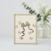 Goldene Feiertagssaison Postkarte (Stehend Vorderseite)