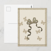 Goldene Feiertagssaison Postkarte (Vorne/Hinten)