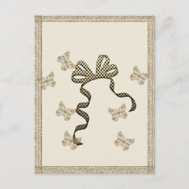 Goldene Feiertagssaison Postkarte