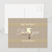 Goldene Feiertagssaison Postkarte (Vorne/Hinten)