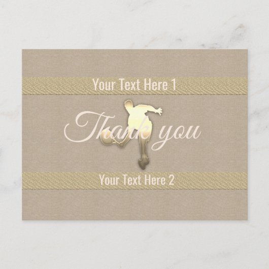 Goldene Feiertagssaison Postkarte (Vorderseite)