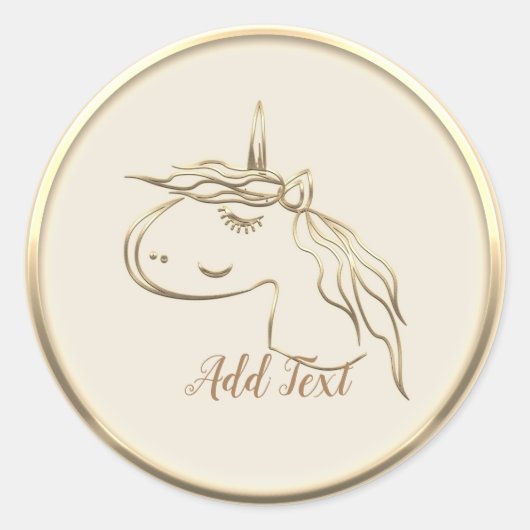 Goldene Feiertagssaison Runder Aufkleber (Vorderseite)