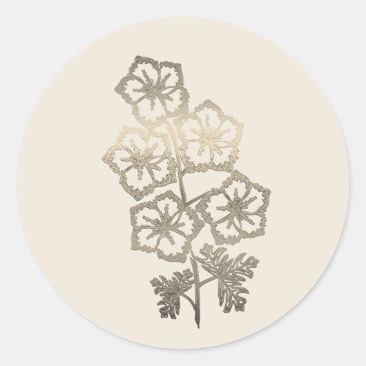 Goldene Feiertagssaison Runder Aufkleber (Vorderseite)