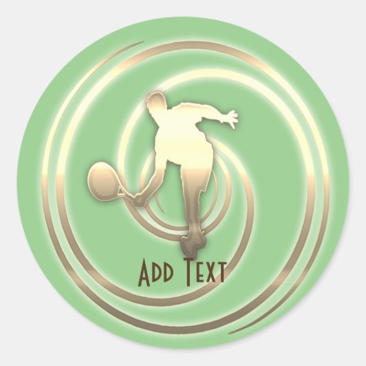 Goldene Feiertagssaison Runder Aufkleber (Vorderseite)