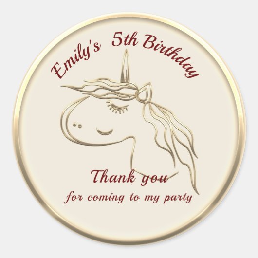 Goldene Feiertagssaison Runder Aufkleber (Vorderseite)