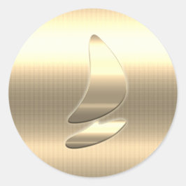 Goldene Feiertagssaison Runder Aufkleber