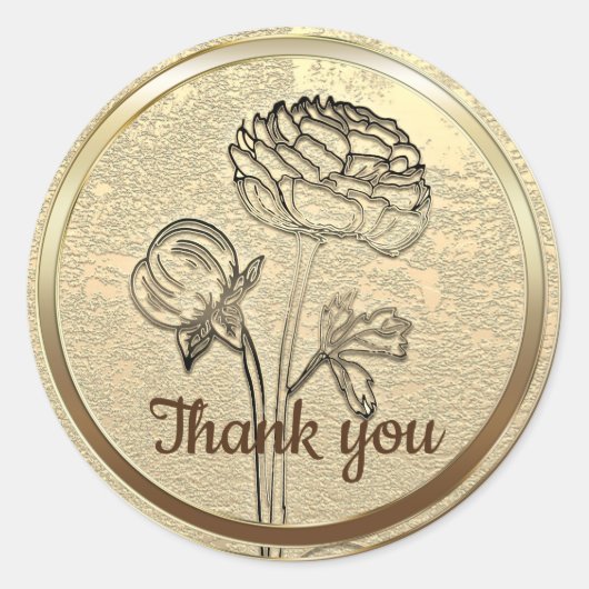 Goldene Feiertagssaison Runder Aufkleber (Vorderseite)