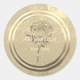 Goldene Feiertagssaison Runder Aufkleber