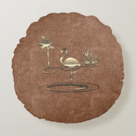 Goldene Feiertagssaison Rundes Kissen