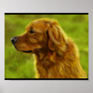 Goldene Felder Poster