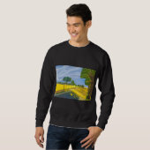 Goldene Felder und Pfad Sweatshirt (Vorne ganz)
