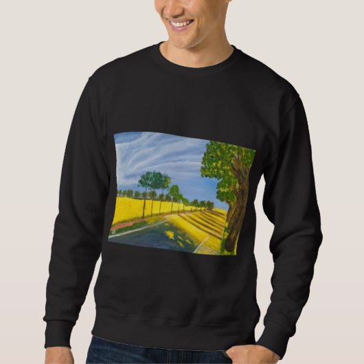 Goldene Felder und Pfad Sweatshirt (Vorderseite)