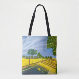 Goldene Felder und Pfad Tasche
