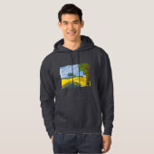 Goldene Felder und Weg Hoodie (Vorne ganz)