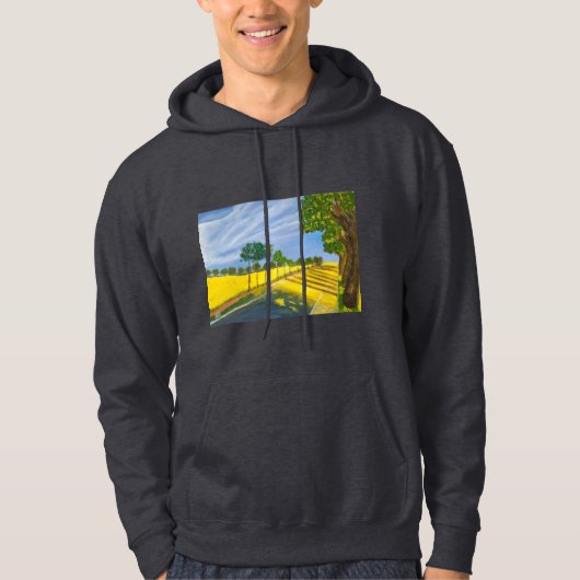 Goldene Felder und Weg Hoodie (Vorderseite)