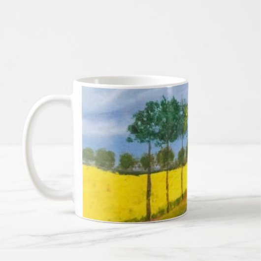 Goldene Felder und Weg Kaffeetasse (Links)