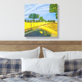Goldene Felder und Weg Leinwanddruck (Insitu (Schlafzimmer))