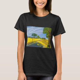 Goldene Felder und Weg T-Shirt