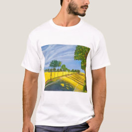Goldene Felder und Weg T-Shirt