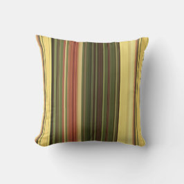 Goldene Felgen Gelb und Grüner Streifen Kissen