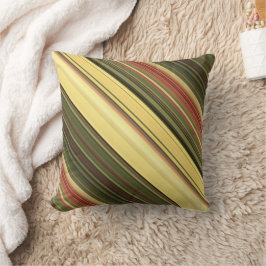 Goldene Felgen Gelb und Grüner Streifen Kissen